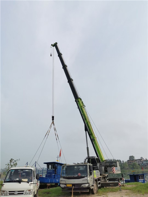 凉城县桥梁建设吊装案例